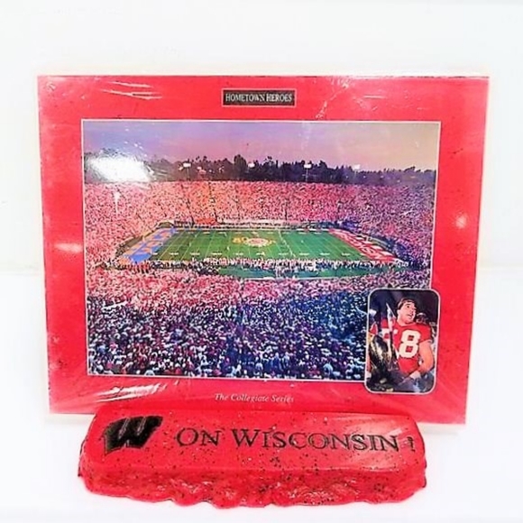 NCAA Wisconsin Badgers Rose Bowl Plaque